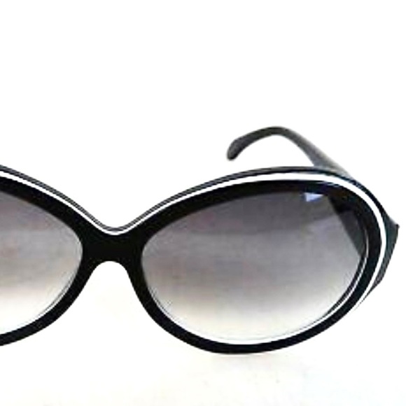 Mondelliani Italy Handmade Jackie O Butterfly Sunglasses Black White  MINT - Picture 7 of 15